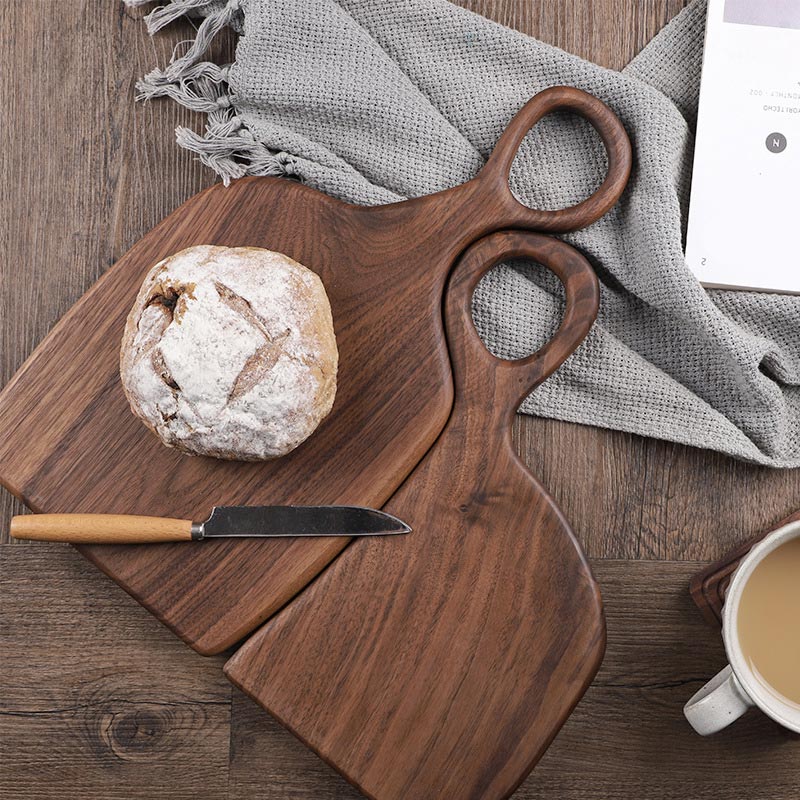 Tabla para Picar con Mango de Madera Walnut