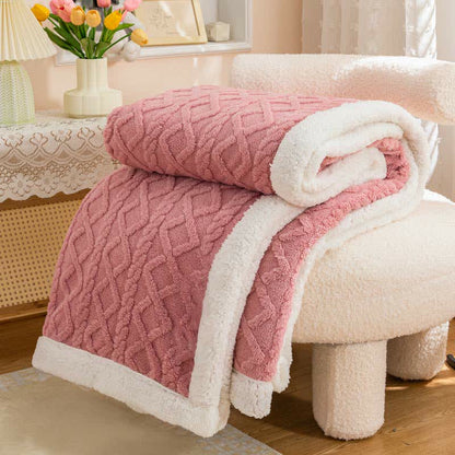 Ownkoti Puffy Cozy Reversible Throw Blanket