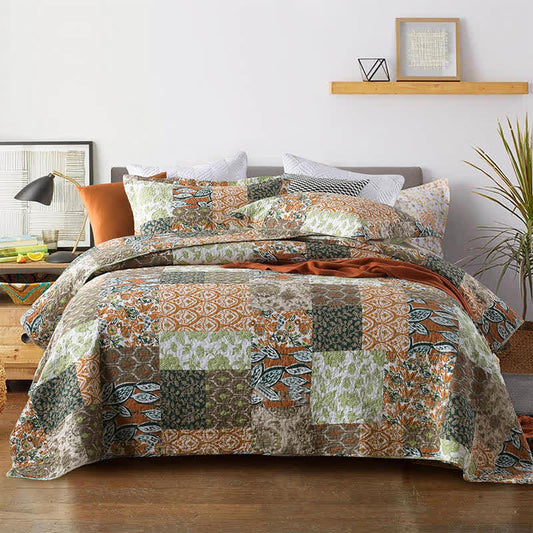 Elegant Pastoral Organic Cotton Bedding Set(3PCS)