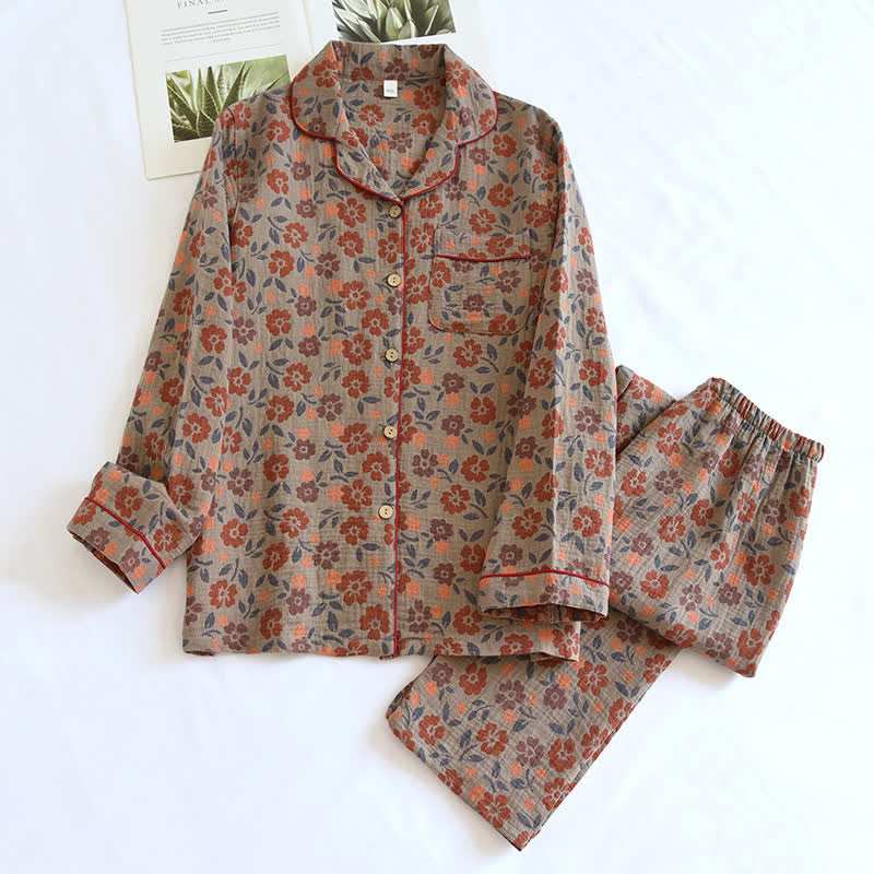 Jacquard Breathable Pure Cotton Pajama Set – ownkoti