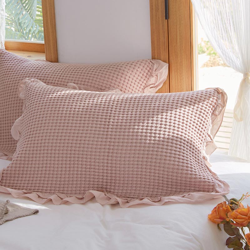 Waffle Weave Cushion Covers from Linen