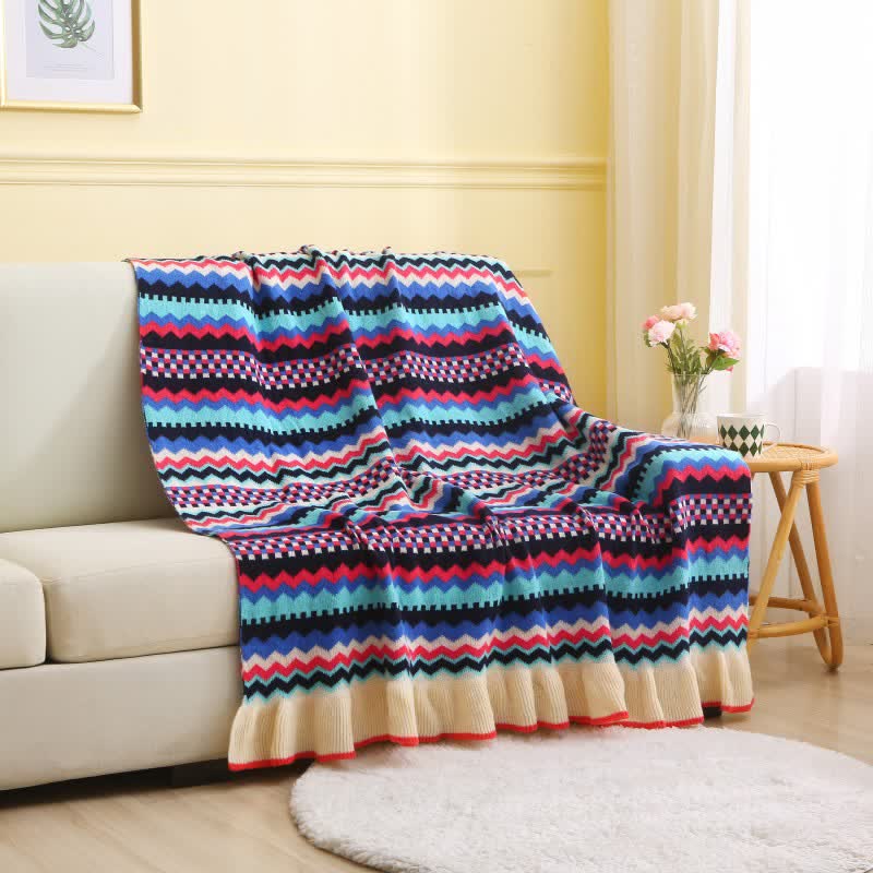 Multi discount coloured blanket