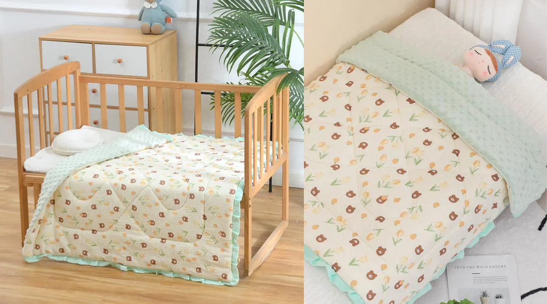 Cot bed quilt size best sale