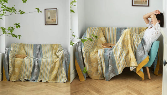 How to Cover a Sofa With Throws