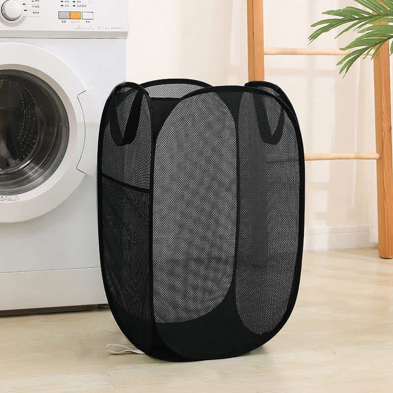 Solid Color Hamper Foldable Laundry Basket