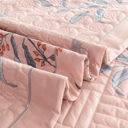 Pure Cotton Elegant Floral Quilted Bedding