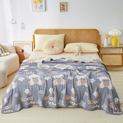 Cute Style Six Layers Gauze Cotton Quilt