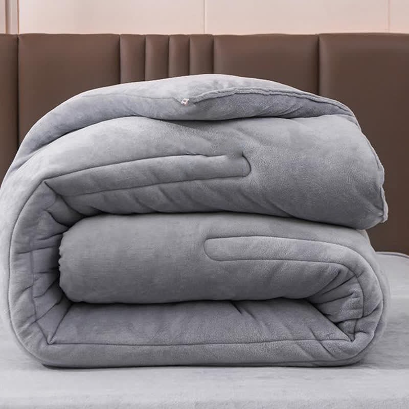 Simple Solid Color Soft Winter Blanket