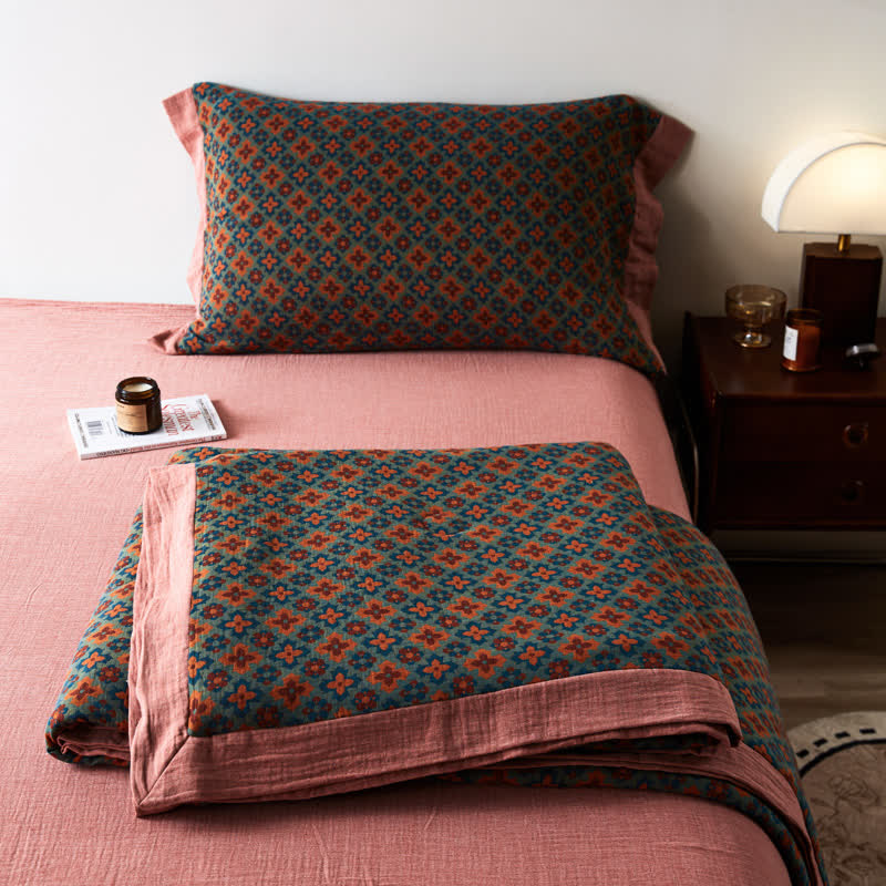 Cotton Gauze Jacquard Vintage Comfy Bedding