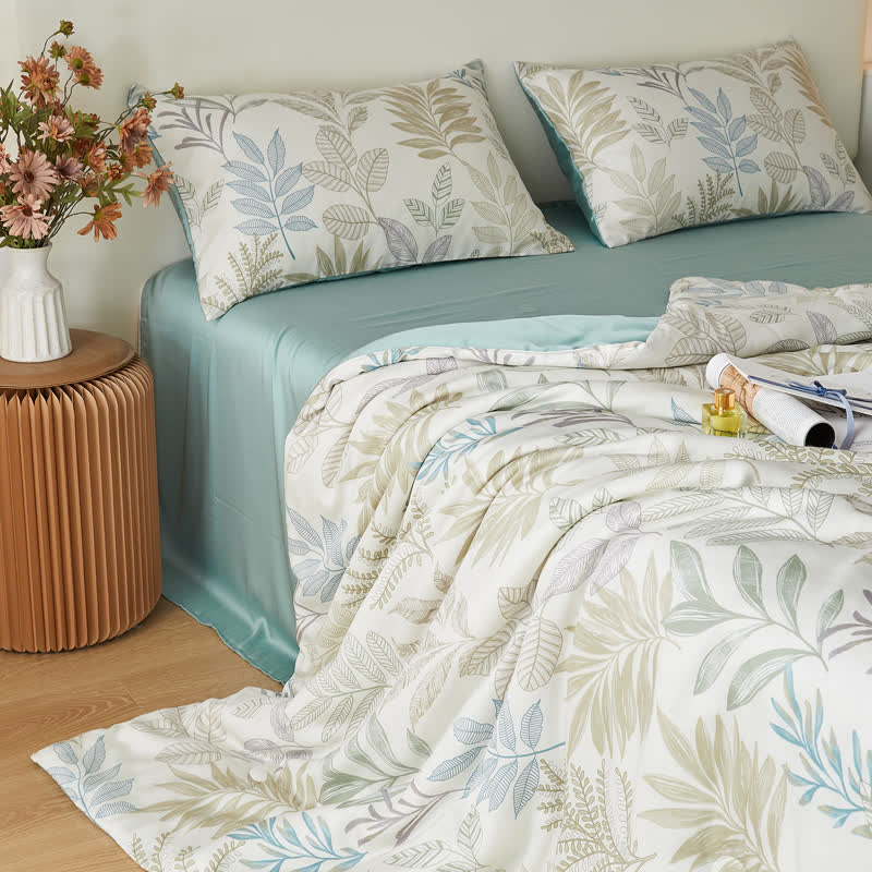 Luxurious Leaf Lyocell Fiber Summer Bedding