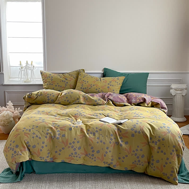 Pure Cotton Rural Campanula  Bedding Set