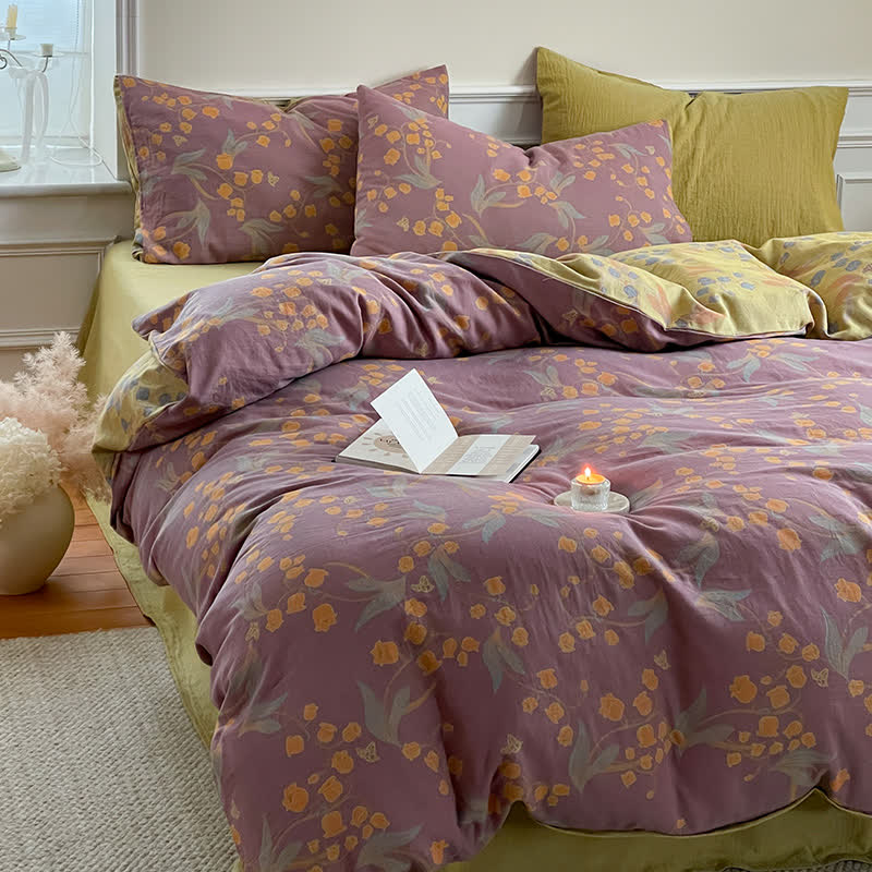 Pure Cotton Rural Campanula  Bedding Set