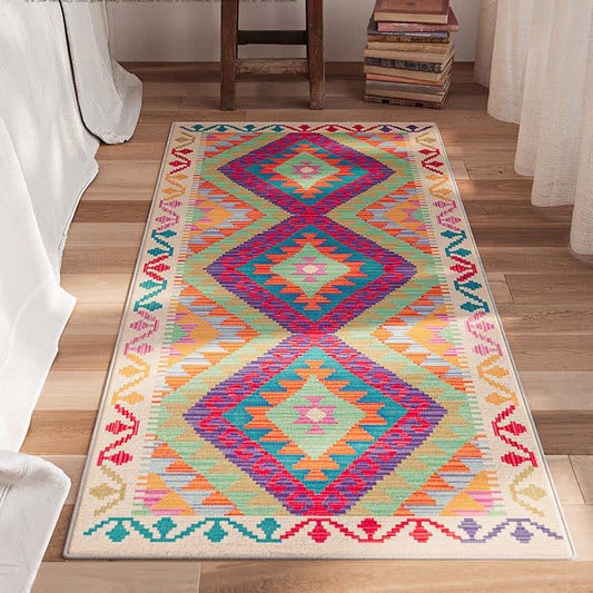 Colorful Classic Kilim Area Runner Rug