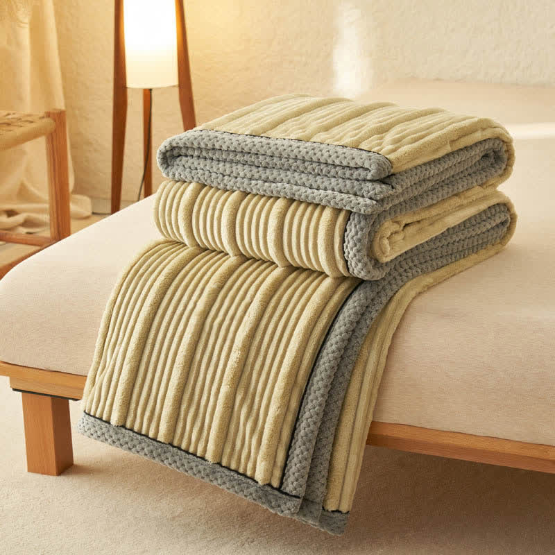 Solid Color Soft Fleece Warm Blanket