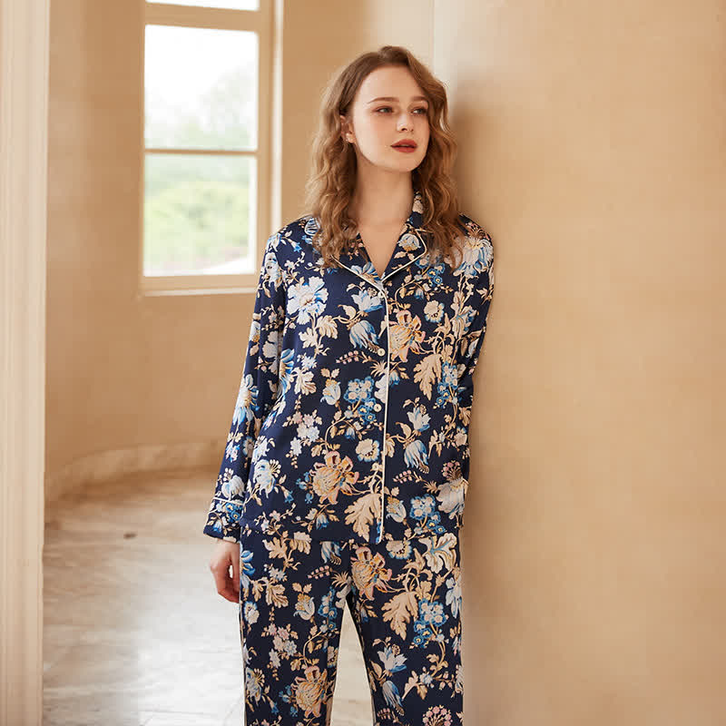 Pastoral Begonia Long-sleeve Pajama Set