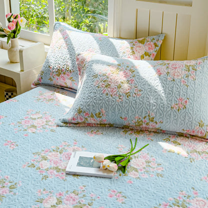 Winter Velvet Elegant Floral Bedding Set(4PCS)