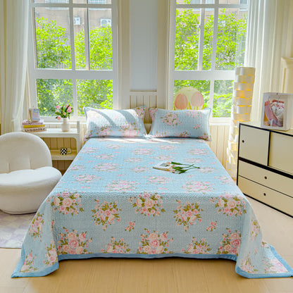 Winter Velvet Elegant Floral Bedding Set(4PCS)