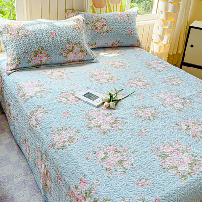 Winter Velvet Elegant Floral Bedding Set(4PCS)