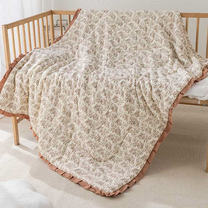 Pastoral Style Cotton Cozy Baby Quilt