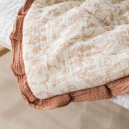 Breathable Cotton Ruffled Baby Quilt