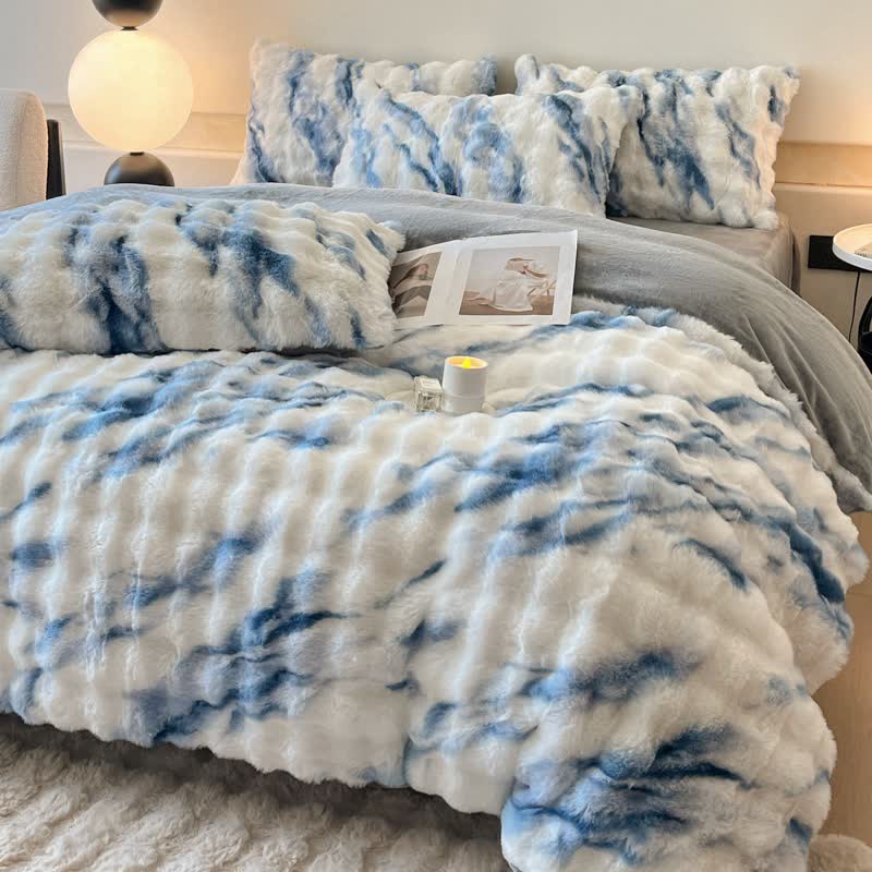 Luxurious Plush Fleece Winter Bedding Set(4PCS)