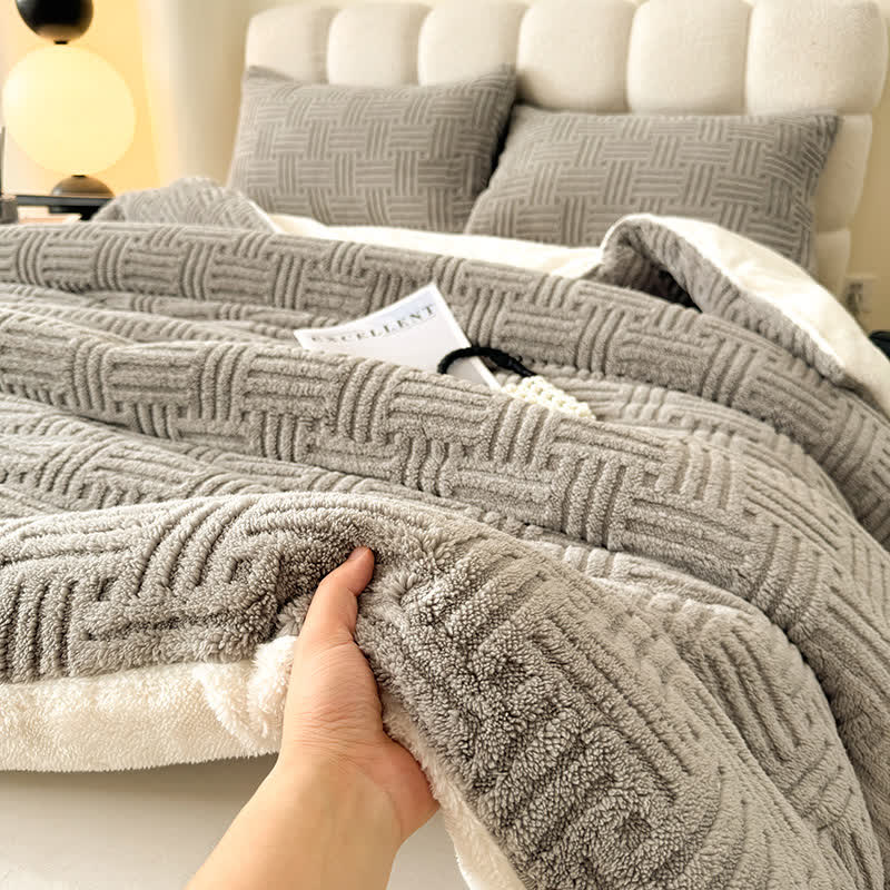 Fluffy Fleece Thick Warm Winter Blanket