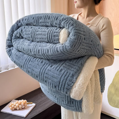 Simple Double-sided Fleece Throw Blanket