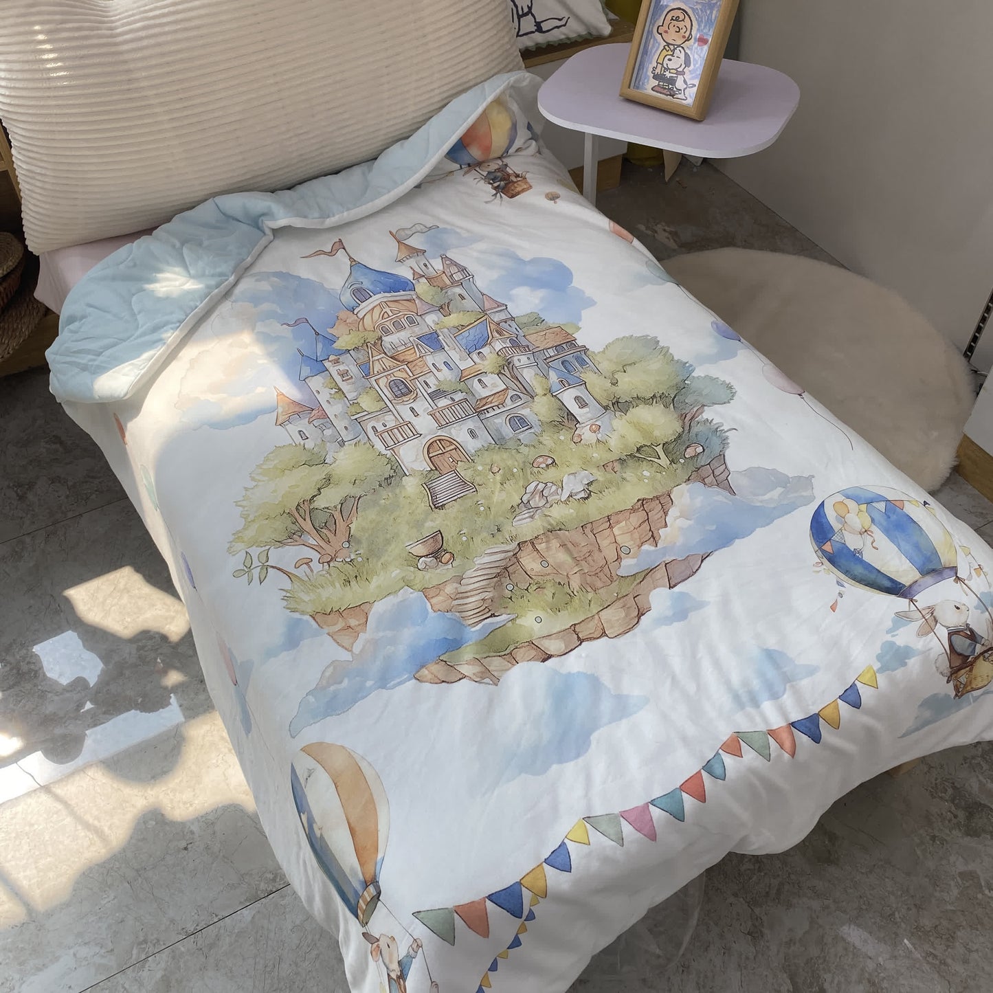 Wonderland Castle Cotton Baby Quilt