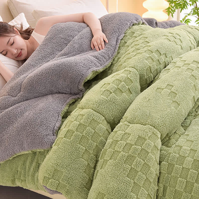 Winter Double Fleece Thick Warm Blanket