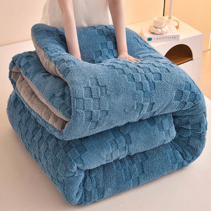 Winter Double Fleece Thick Warm Blanket