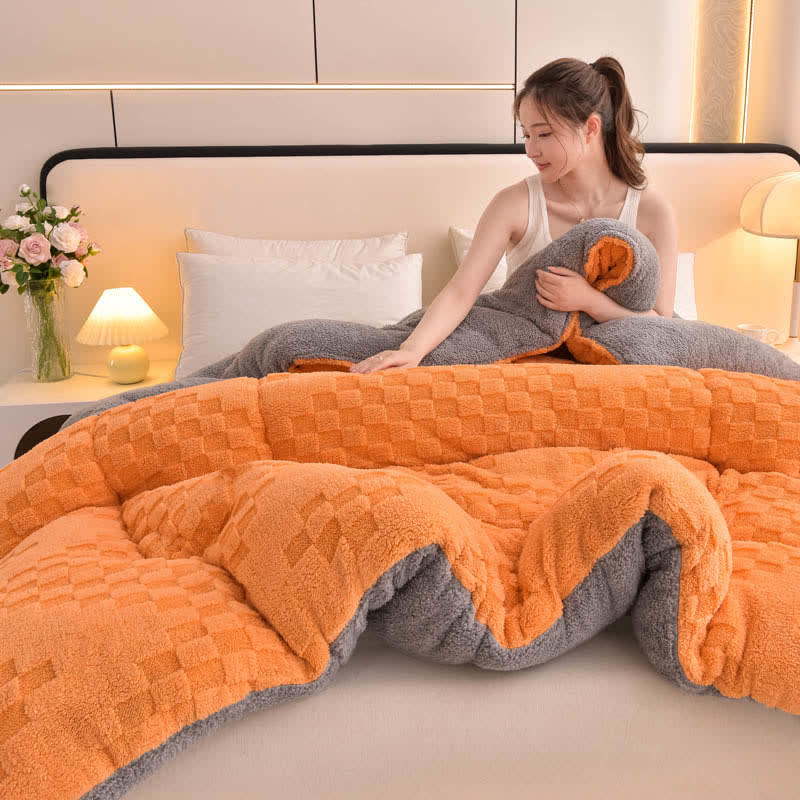 Winter Double Fleece Thick Warm Blanket