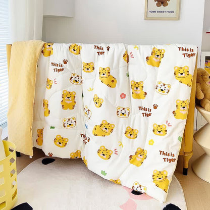 Lovely Tiger Cotton Warm Toddler Quilt