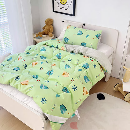 Cotton Cute Dinosaur Winter Toddler Quilt