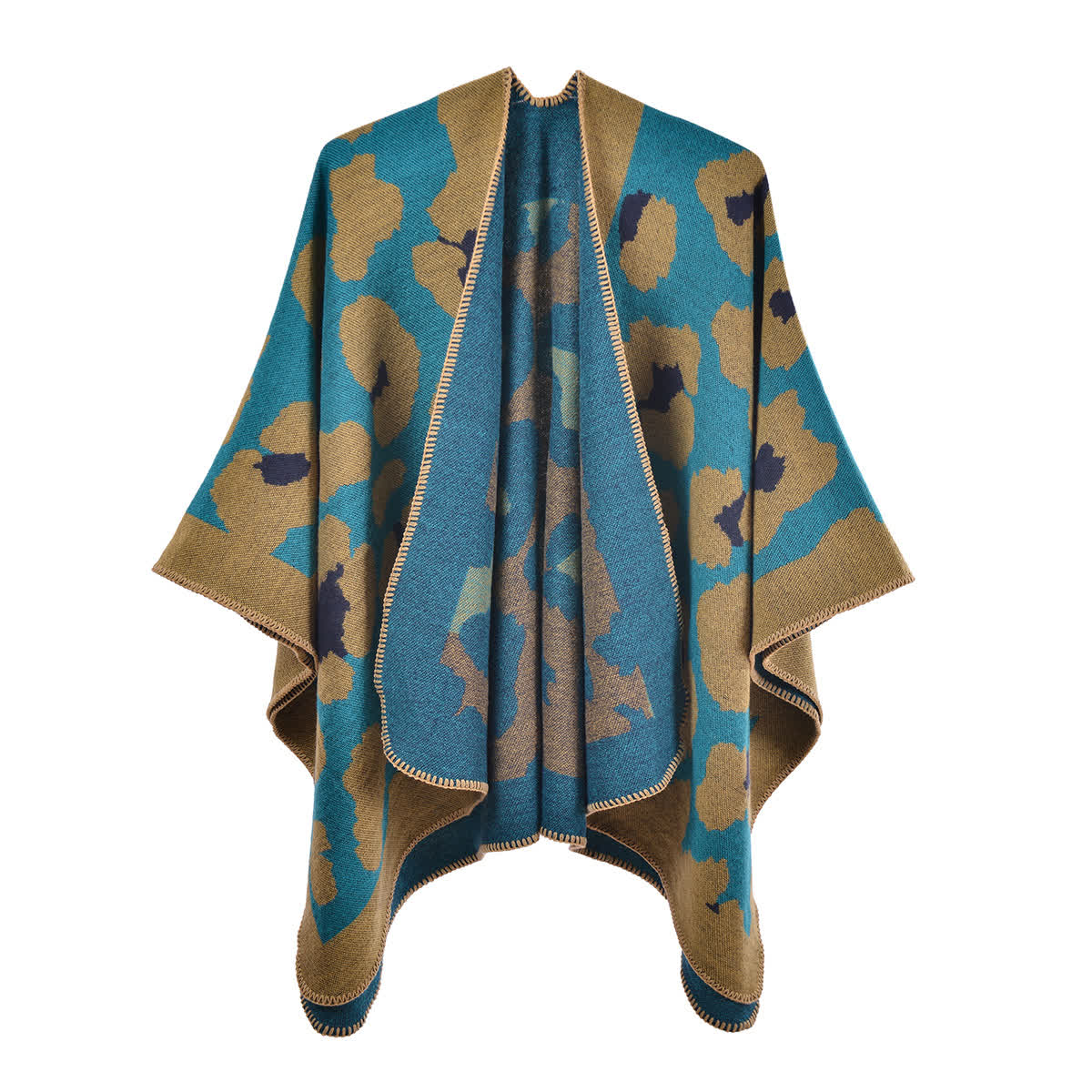 Modern Leopard Print Acrylic Shawl Cape