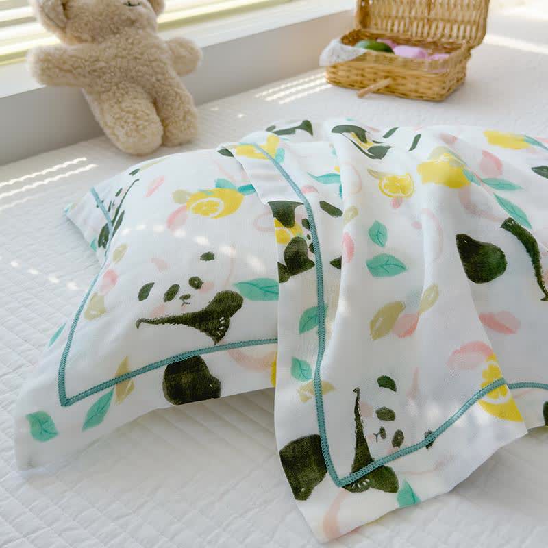 Panda Bamboo Fiber Baby Toddler Quilt