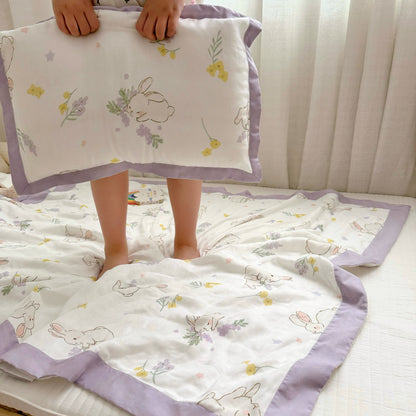 Rural Rabbit Breathable Baby Toddler Quilt