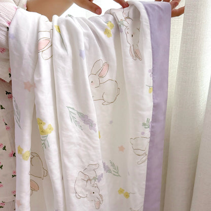 Rural Rabbit Breathable Baby Toddler Quilt