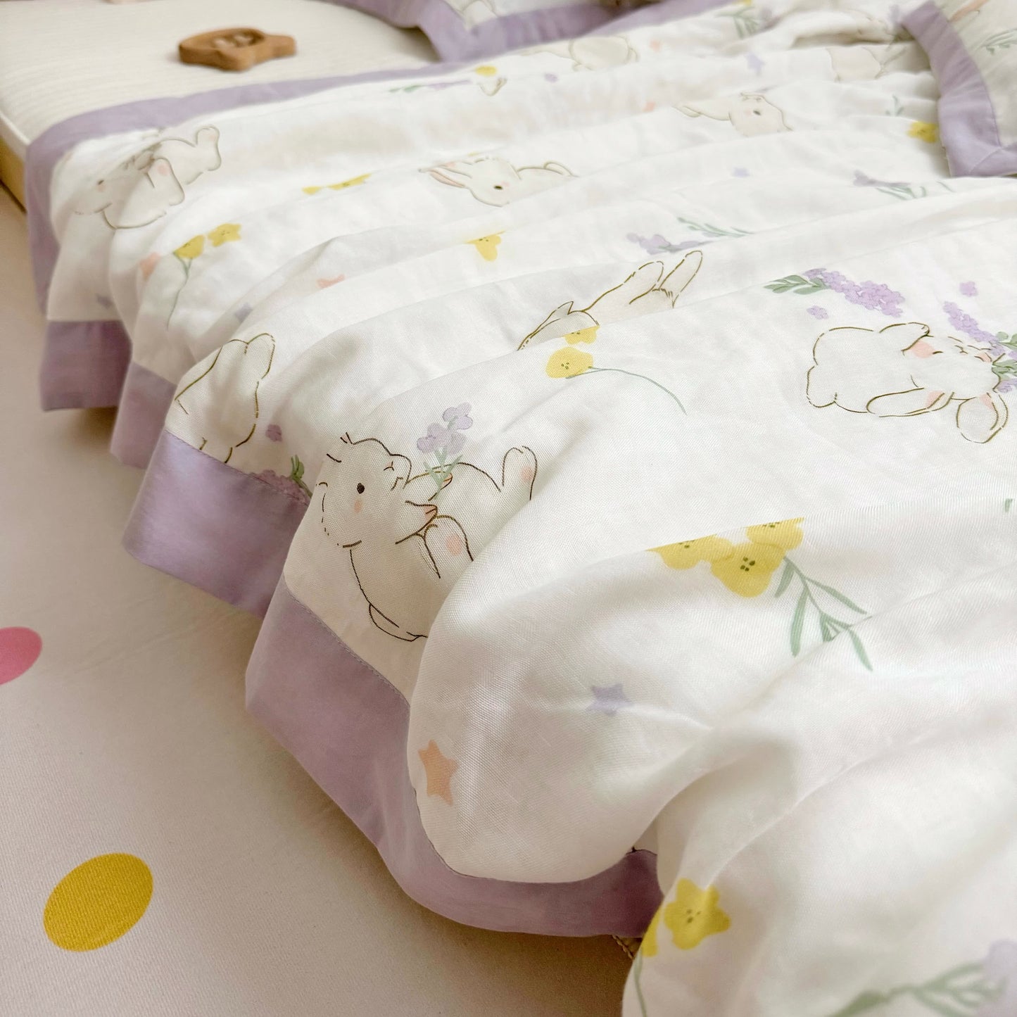 Rural Rabbit Breathable Baby Toddler Quilt