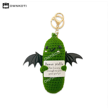 Halloween Winged Ghost Crochet Ornament