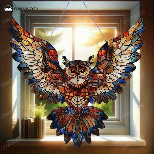 Halloween Acrylic Owl Home Hanging Decor