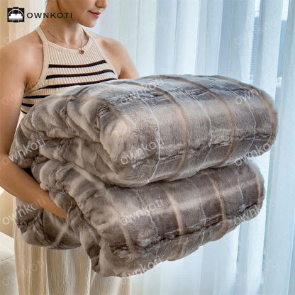 Modern Style Soft Fleece Throw Blanket