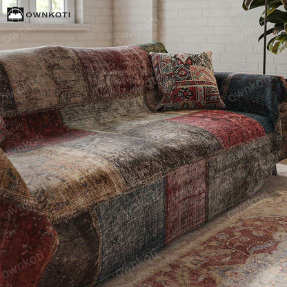 Retro Exotic Style Patchwork Sofa Protector