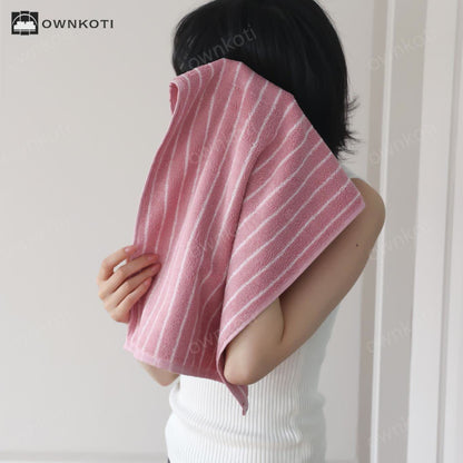 Combed Cotton Striped Water-absorbent Towel