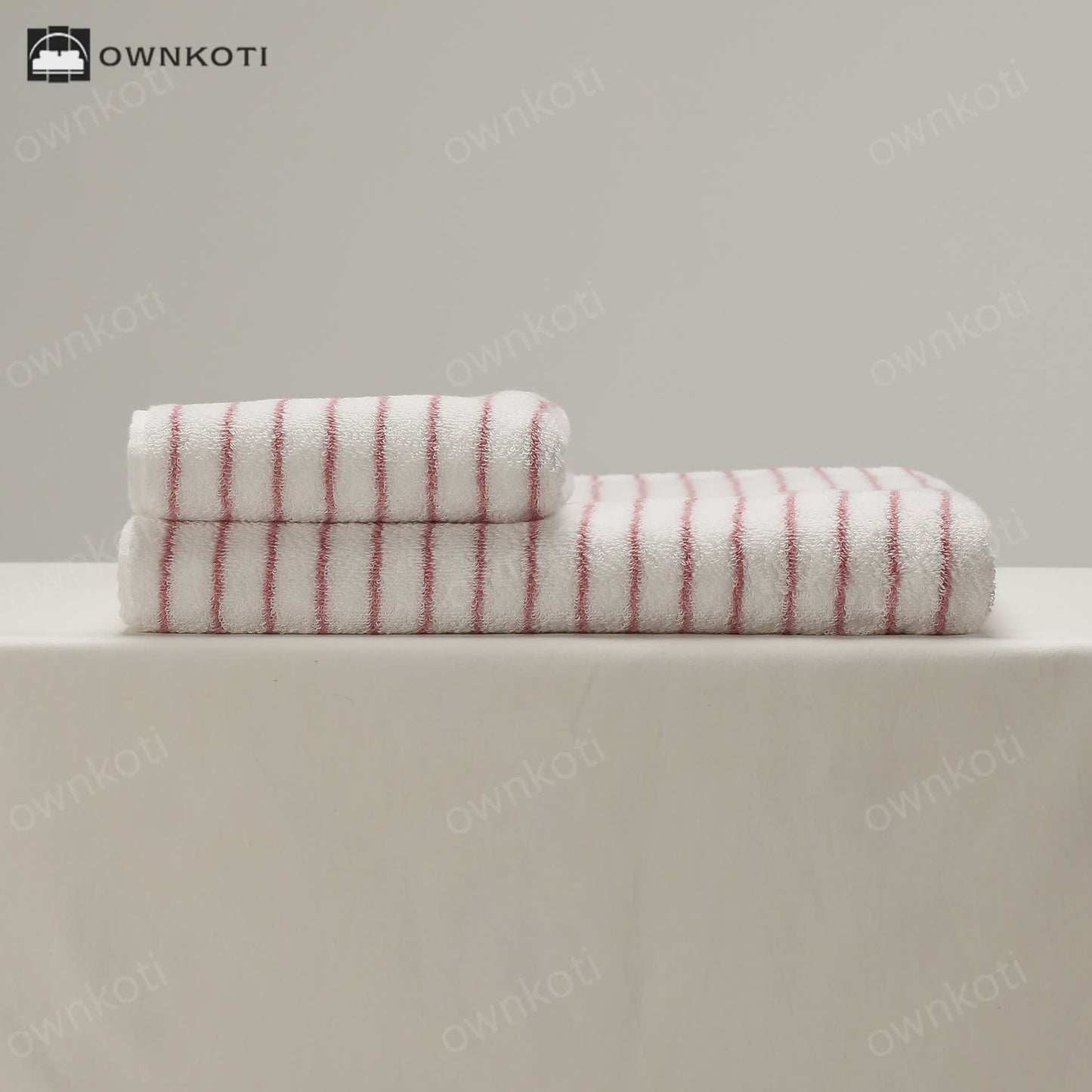 Combed Cotton Striped Water-absorbent Towel