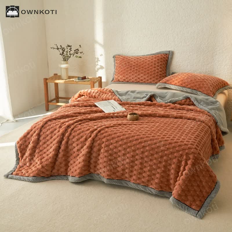 Simple Soft Fleece Duvet Cover Blanket