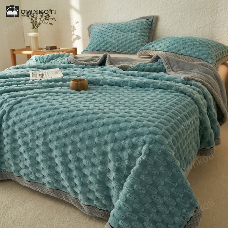 Simple Soft Fleece Duvet Cover Blanket