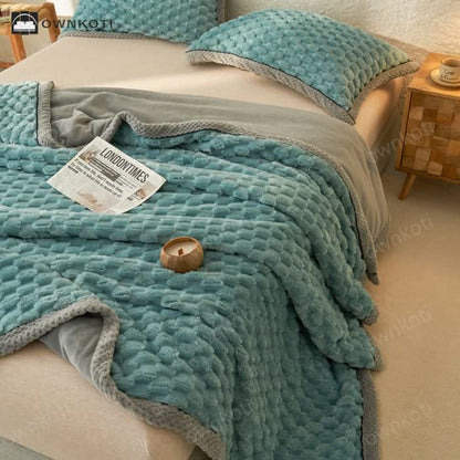 Simple Soft Fleece Duvet Cover Blanket