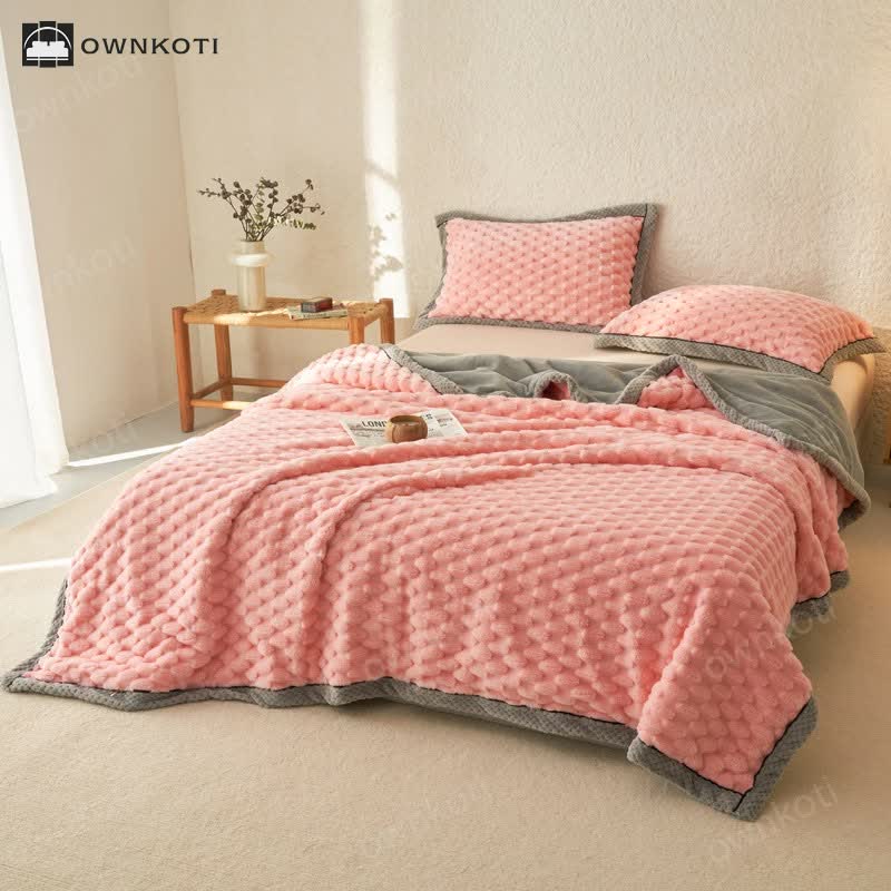 Simple Soft Fleece Duvet Cover Blanket