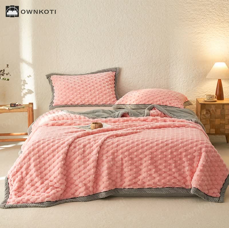 Simple Soft Fleece Duvet Cover Blanket