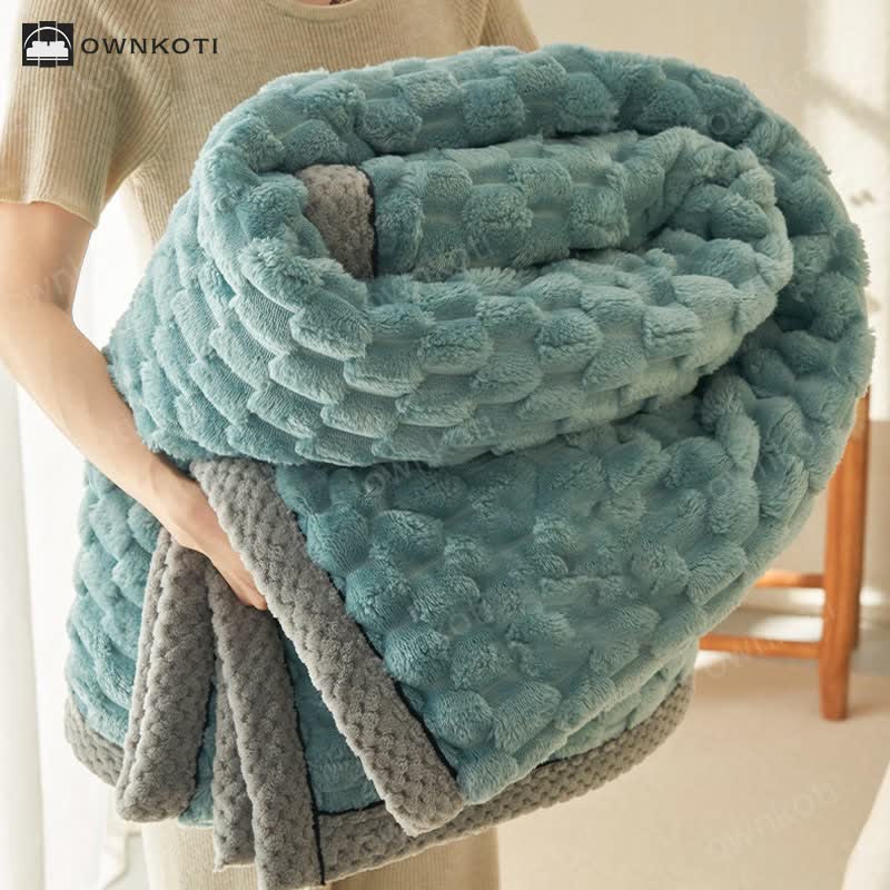 Simple Soft Fleece Duvet Cover Blanket